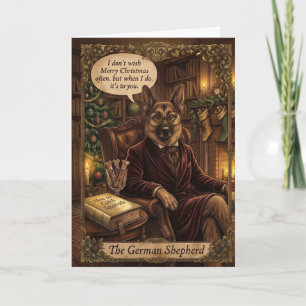 Funny German Shepherd The Most Interesting Dog Card