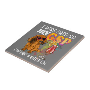 Funny German Shorthaired Pointer Gifts GSP Lover Ceramic Tile