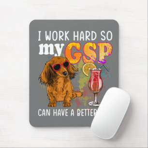 Funny German Shorthaired Pointer Gifts GSP Lover Mouse Pad