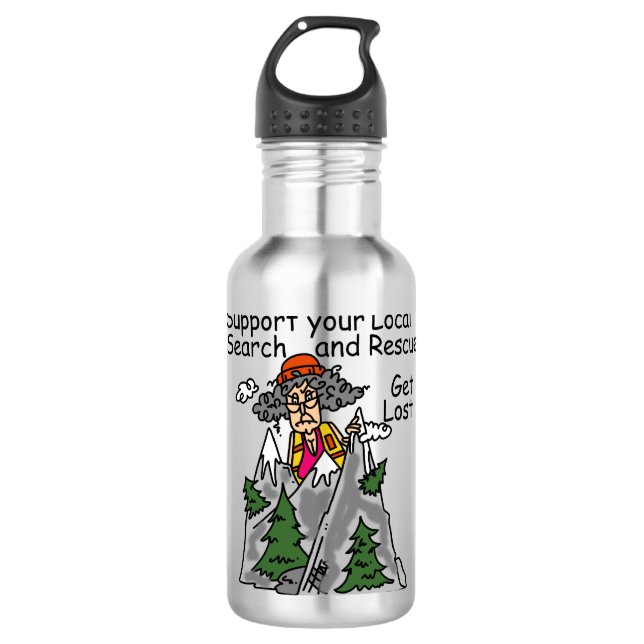 Funny Get Lost 710 Ml Water Bottle (Front)