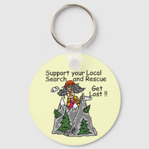 Funny Get Lost Key Ring