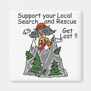Funny Get Lost Magnet