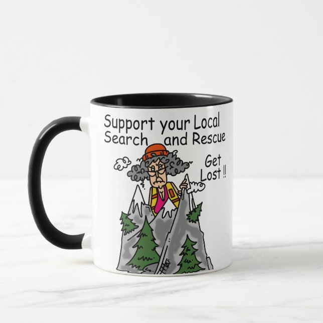 Funny Get Lost Mug (Left)