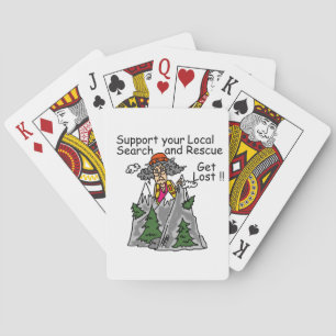 Funny Get Lost Playing Cards