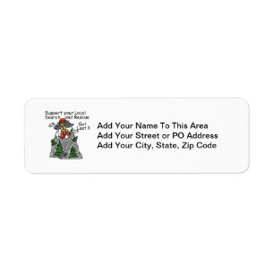 Funny Get Lost Return Address Label