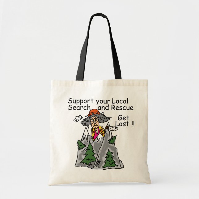 Funny Get Lost Tote Bag (Front)