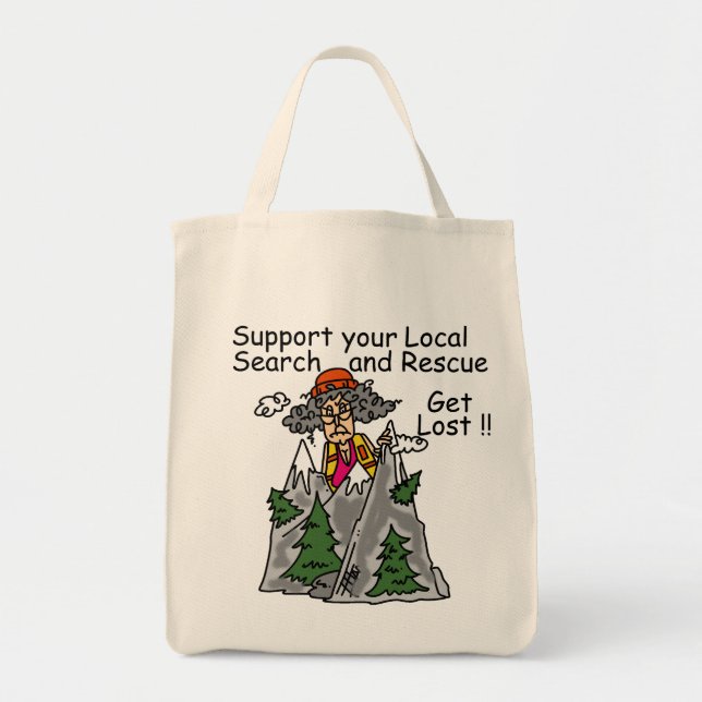 Funny Get Lost Tote Bag (Front)