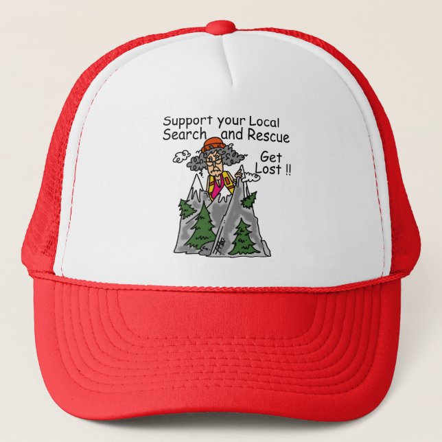 Funny Get Lost Trucker Hat (Front)