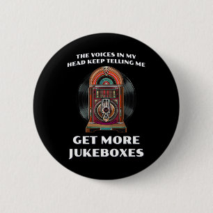 Funny Get More Jukeboxes For 1950s Vinyl Juke Box  6 Cm Round Badge