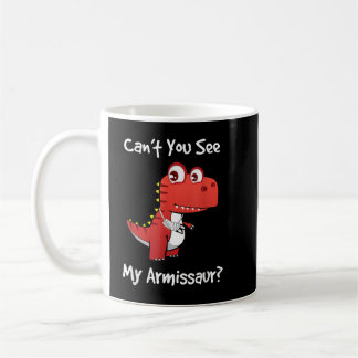 Funny Get Well Broken Arm Gift Dinosaur with a Cas Coffee Mug