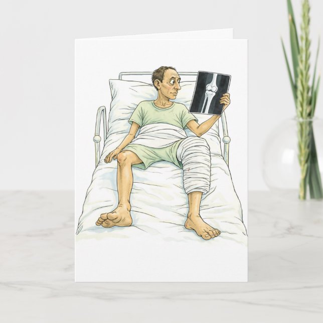 Funny Get Well Card Hip Surgery Recovery Gift (Front)