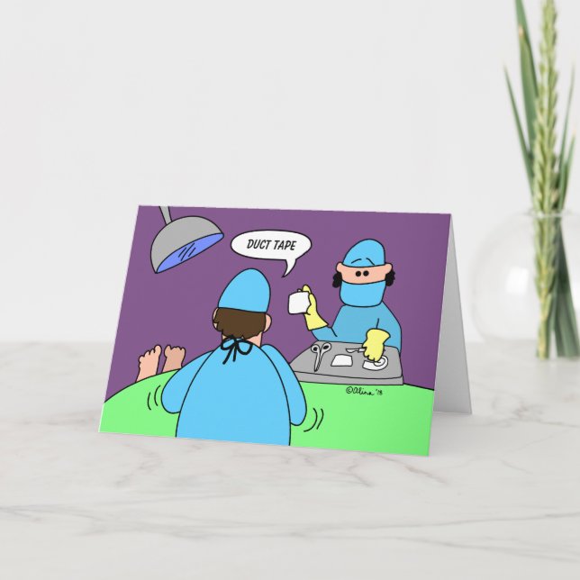 Funny Get Well Card Knee Replacement Hip Surgery (Front)