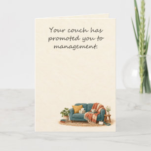 Funny Get Well Couch Manager Card