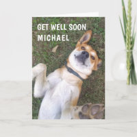 Funny Get Well Dog Photo Custom