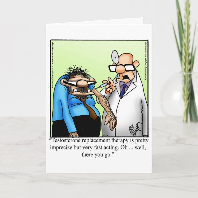 Funny Get Well Greeting Card (Front)