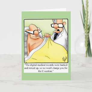 Funny Get Well Humour Greeting Card