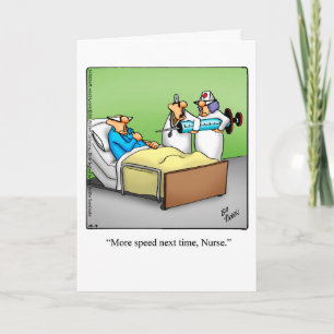 Funny Get Well Humour Greeting Card