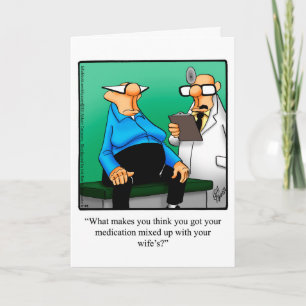 Funny Get Well Humour Greeting Card