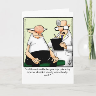 Funny Get Well Humour Greeting Card