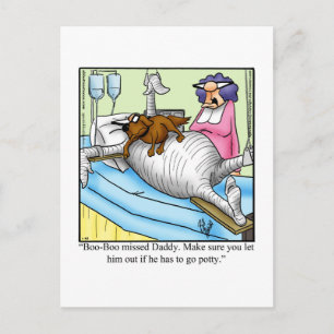 Funny Get Well Humour Postcard
