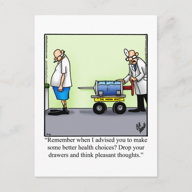 Funny Get Well Humour Postcard  (Front)