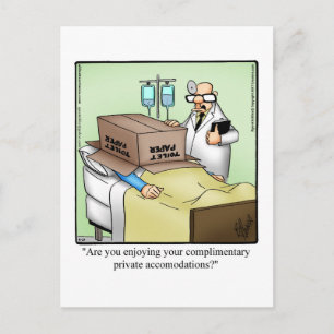 Funny Get Well Humour Postcard