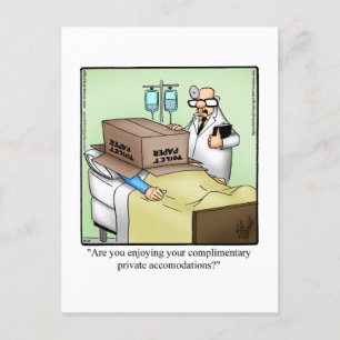 Funny Get Well Humour Postcard