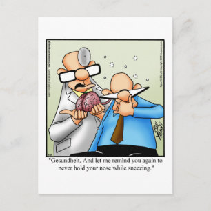 Funny Get Well Humour Postcard