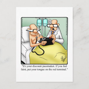 Funny Get Well Humour Postcard