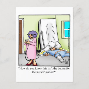Funny Get Well Humour Postcard