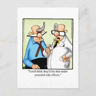 Funny Get Well Humour Postcard 
