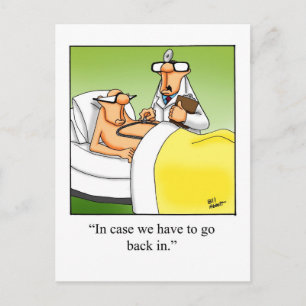 Funny Get Well Humour Postcard