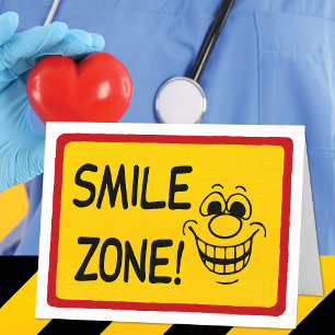 Funny Get Well Smile Zone Card