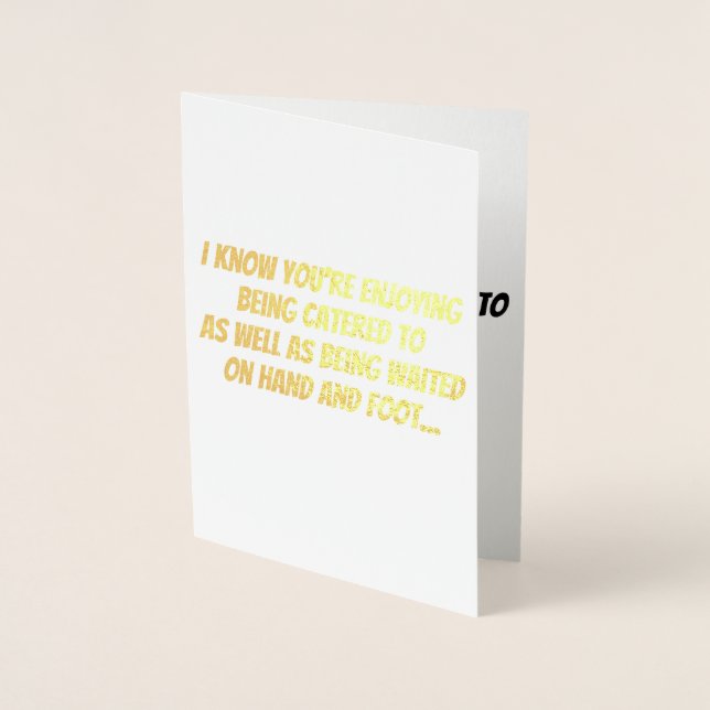 Funny Get Well Soon Card (Front)