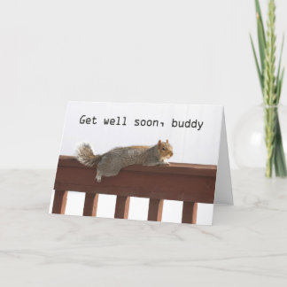 Funny Get Well Soon card - Feel better soon card