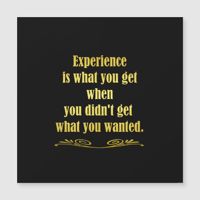 Funny Getting Experience Joke (Front)