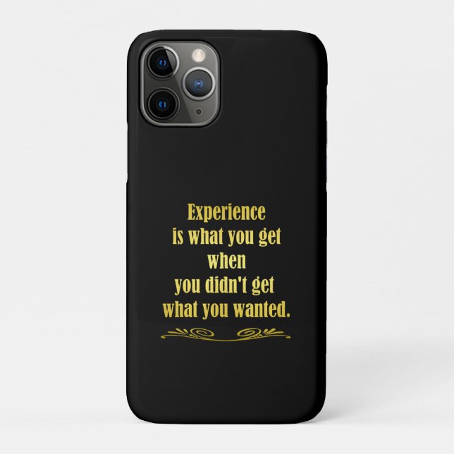 Funny Getting Experience Joke Case-Mate iPhone Case (Back)