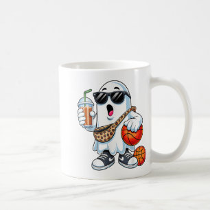 Funny Ghost Basketball Boo Coffee Halloween Mens W Mug