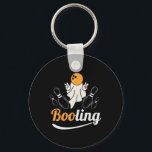 Funny Ghost Boo Booling Lover Lazy Halloween Costu Key Ring<br><div class="desc">Funny Ghost Boo Booling Lover Lazy Halloween Costume Bowling</div>
