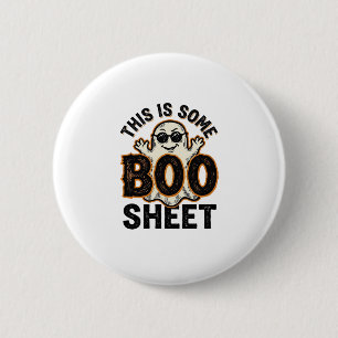 Funny Ghost Boo Sheet Vintage Halloween Shirt Desi 6 Cm Round Badge