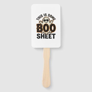Funny Ghost Boo Sheet Vintage Halloween Shirt Desi Hand Fan