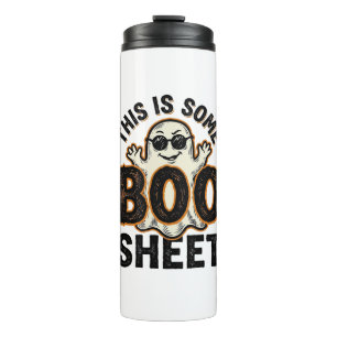 Funny Ghost Boo Sheet Vintage Halloween Shirt Desi Thermal Tumbler