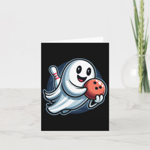 Funny Ghost Bowling Crew Card