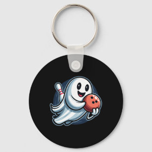 Funny Ghost Bowling Crew Key Ring