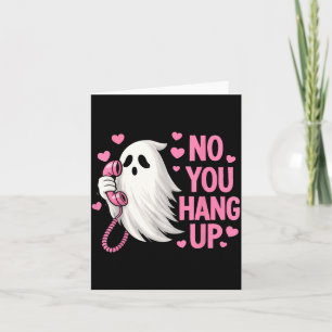 Funny Ghost Calling Halloween Scary Costume Hang Card