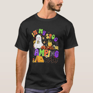 Funny Ghost Camping Halloween Spooky Era T-Shirt