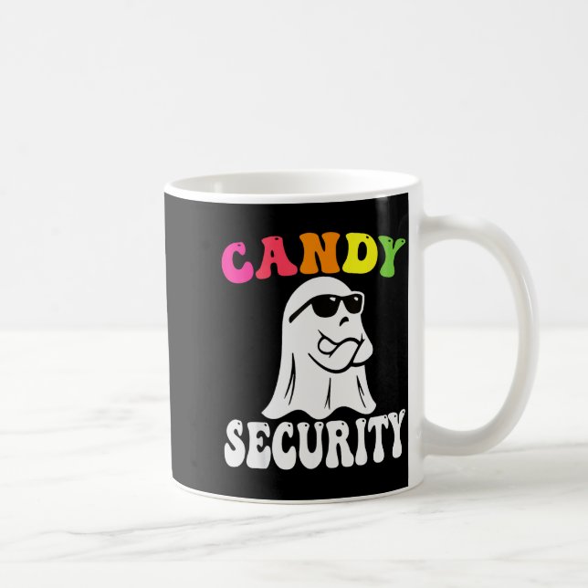 Funny Ghost Candy Security Halloween Costume Hallo Coffee Mug (Right)