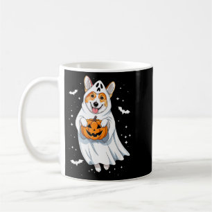Funny Ghost Corgi Lovers Spooky Halloween Costume Coffee Mug