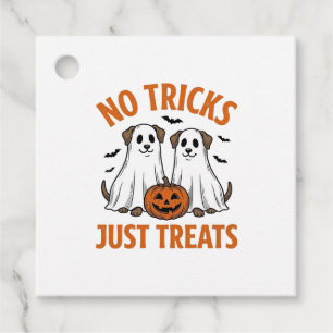 Funny Ghost Dog Halloween No Tricks Just Treats De Favour Tags