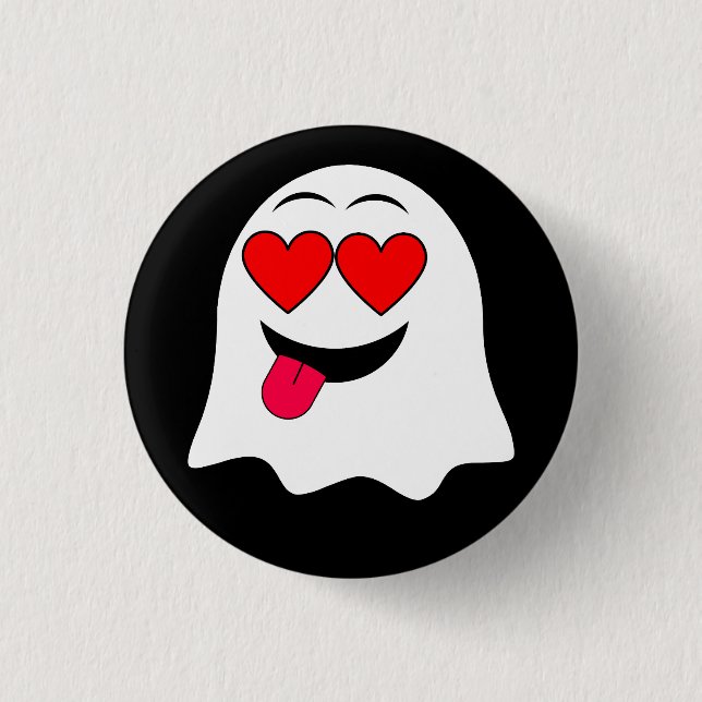 Funny Ghost emoji! 3 Cm Round Badge (Front)